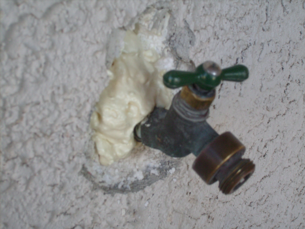 plumbing repair stucco